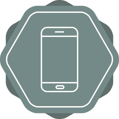 Benzersiz Mobil Vektör Satır Simgesi