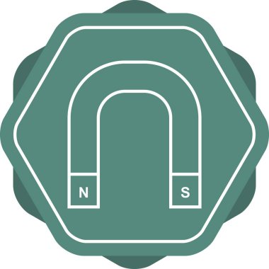 Eşsiz Mıknatıs Vektör Satırı Simgesi