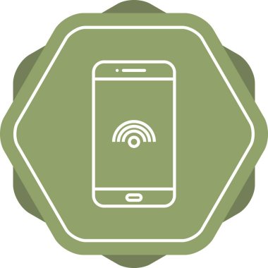 Eşsiz Wifi Bağlantı Vektör Satır Simgesi
