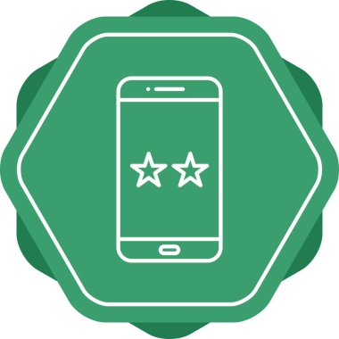 Eşsiz Favoriler Vektör Satır Simgesi