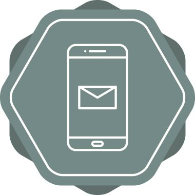 Eşsiz Mesajlaşma Uygulaması Vektör Satır Simgesi