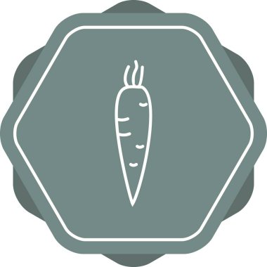 Eşsiz Havuç Vektör Satırı Simgesi