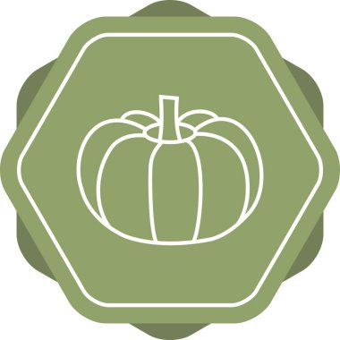 Eşsiz Kabak Vektör Satırı Simgesi