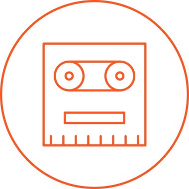 Eşsiz Kayıt Vektörü Satır Simgesi