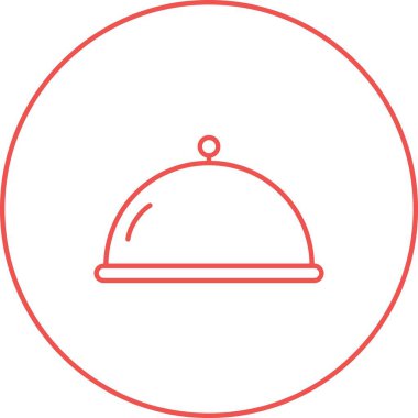 Eşsiz Kapalı Gıda Vektör Hattı Simgesi