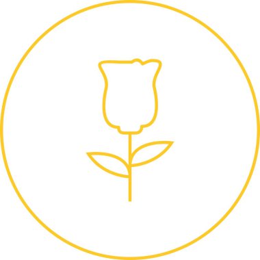 Eşsiz Güller Vektör Satır Simgesi