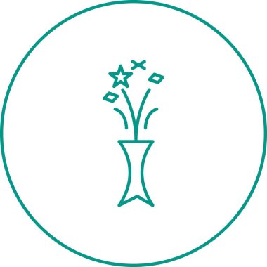 Eşsiz Kutlamalar Vektör Satır Simgesi