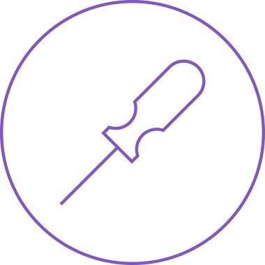 Eşsiz Vida Sürücü Satırı Simgesi