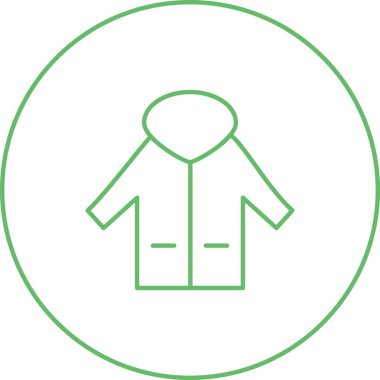 Eşsiz Ceket Vektör Satırı Simgesi