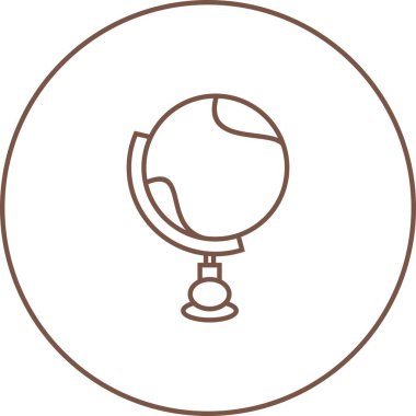 Eşsiz Küre Vektör Satırı Simgesi