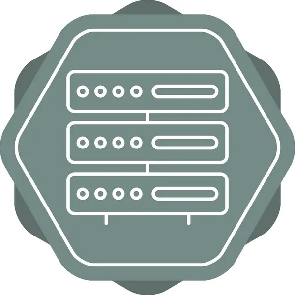Einzigartiges Storage Vector Line Icon — Stockvektor