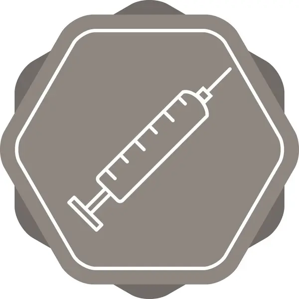 Icono Línea Vectores Inyección Única — Archivo Imágenes Vectoriales