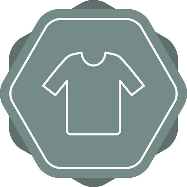 Unique Shirt Vector Line Icon — Stock Vector