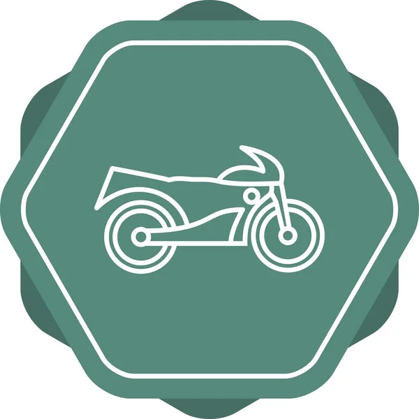 Einzigartiges Bike Vector Line Icon — Stockvektor