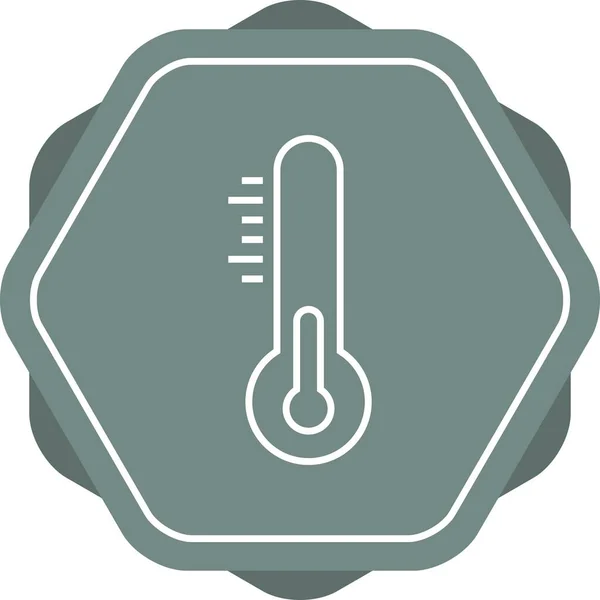 Икона Векторной Линии Уникальной Температуры — стоковый вектор