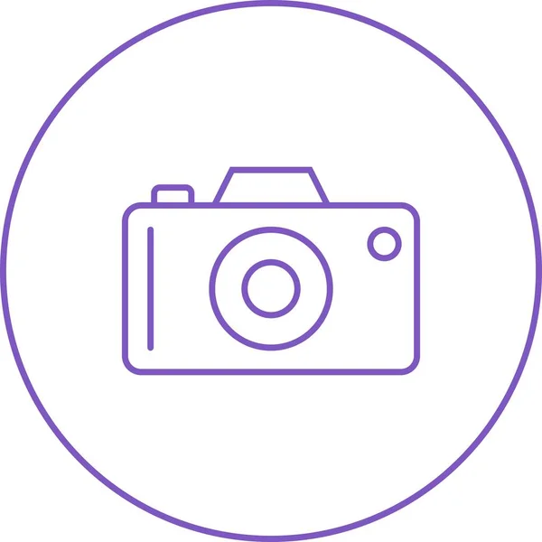 Уникальная Векторная Икона Camera Line — стоковый вектор