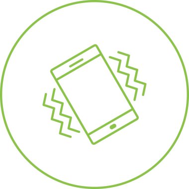 Eşsiz Titreşim Kipi Vektör Satır Simgesi