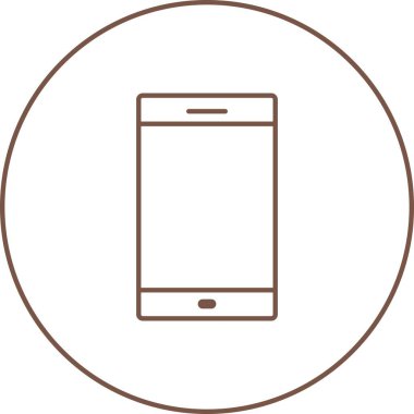 Eşsiz Telefon Vektör Satırı Simgesi