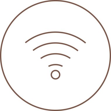 Eşsiz Wiifi Vektör Satır Simgesi