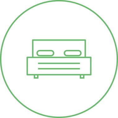 Eşsiz Yatak Vektör Satırı Simgesi