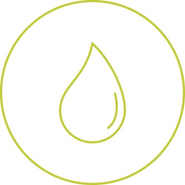 Eşsiz Su Damlası Vektör Satırı Simgesi