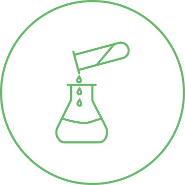 Eşsiz Dökülen Kimyasal Vektör Satırı Simgesi