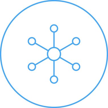 Benzersiz Moleküler Yapı Ii Vektör Satır Simgesi