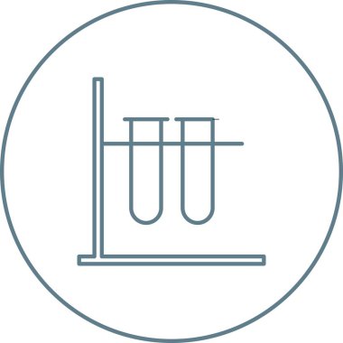 Eşsiz Test Tüpleri Vektör Satır Simgesi
