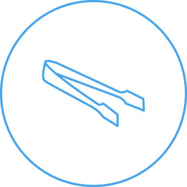 Eşsiz Tong Vektör Satır Simgesi