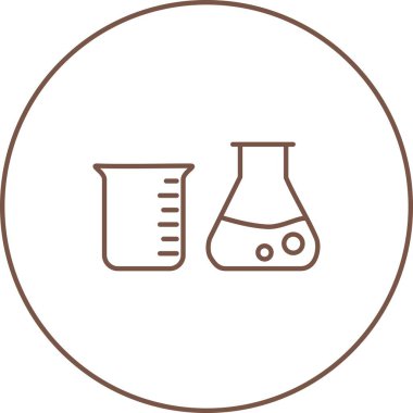 Eşsiz Kimyasal Vektör Satır Simgesi