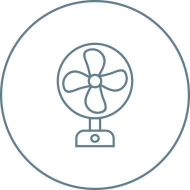 Eşsiz Fan Vektör Satırı Simgesi