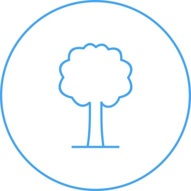 Eşsiz Ağaç Vektör Satırı Simgesi