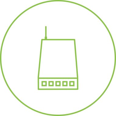 Eşsiz Ağ Anahtarı Vektör Satır Simgesi