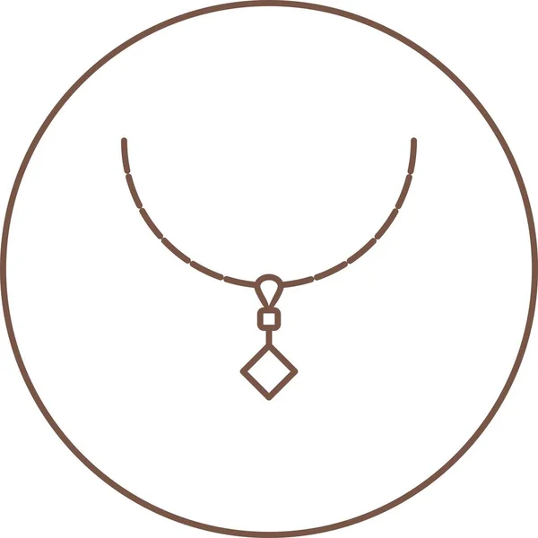 Collar Único Vector Line Icono — Vector de stock