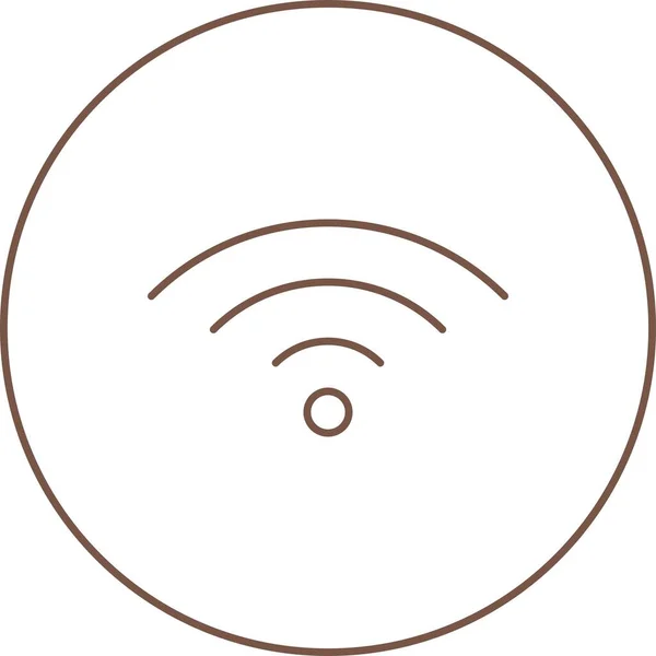 Einzigartiges Wifi Vector Line Icon — Stockvektor