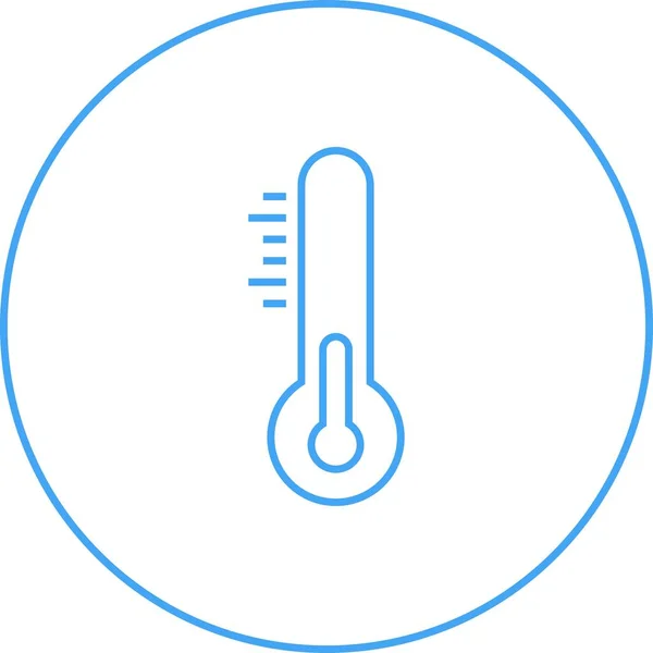 ユニークな温度ベクトルラインアイコン — ストックベクタ