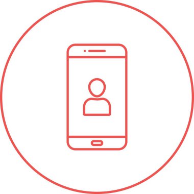 Eşsiz Kullanıcı Hesap Vektör Satırı Simgesi