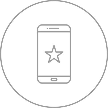 Benzersiz Yıldızlı Vektör Satırı Simgesi