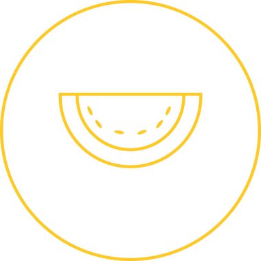 Eşsiz Melon Vektör Satır Simgesi