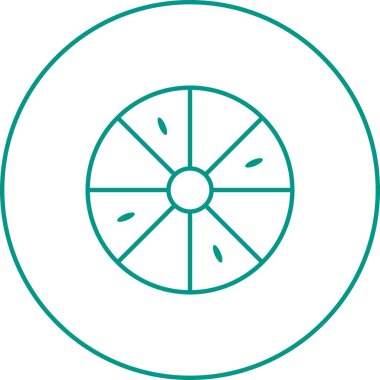 Eşsiz Limon Vektör Satırı Simgesi