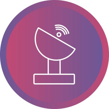 Eşsiz Tabak Vektör Satırı Simgesi