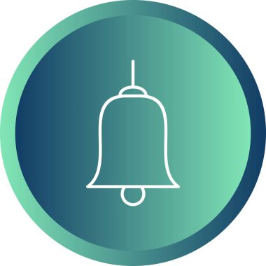 Eşsiz Çan Vektör Satırı Simgesi