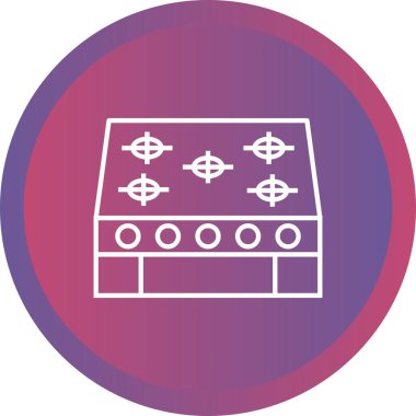 Eşsiz Soba Vektör Hattı Simgesi