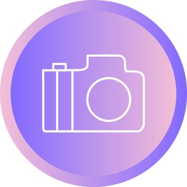 Eşsiz Kamera Çizgisi Vektör Simgesi