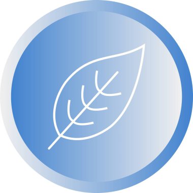 Benzersiz Yaprak Vektör Satırı Simgesi