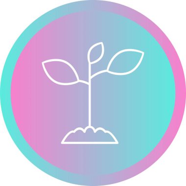 Eşsiz Bitki Vektör Satırı Simgesi