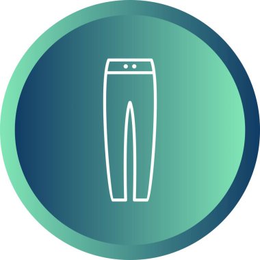 Eşsiz Sıcak Pantolon Vektör Satırı Simgesi