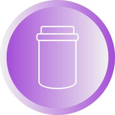 Benzersiz Jam Şişe Vektör Satırı Simgesi
