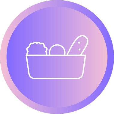 Eşsiz Sebze Vektör Satırı Simgesi