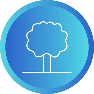 Benzersiz Ağaç I Vektör Satır Simgesi